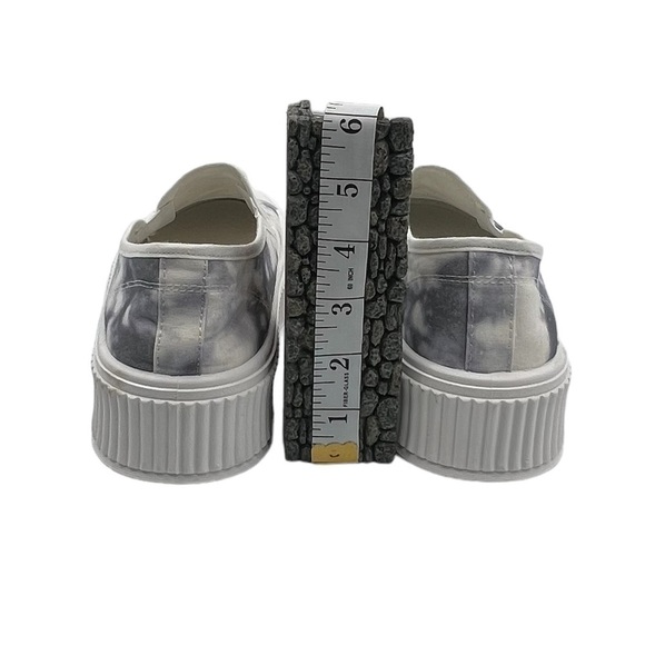 Qupid Gray Marbled Slip On Platform Shoes Size 41 Women’s - Picture 8 of 10